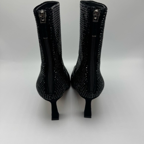 Lola Cruz Kiolo Boot Black Jeweled Sz 37 US 7 Bling Party New Years Eve Sparkle - Picture 5 of 11